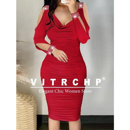 2025 Elegant Slim Party Dresses Elegant Evening Dress Sleeveless Ruffles Hollow Out Short Mini Dress Night Club Gown