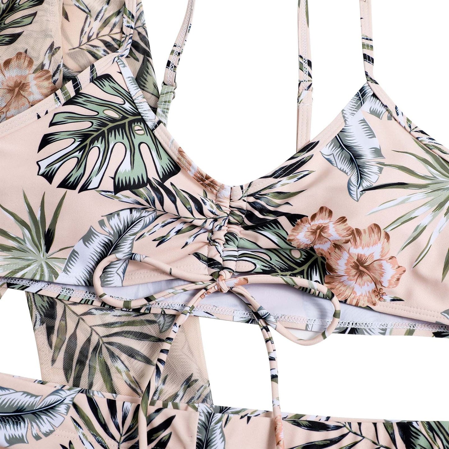 Bikini Tops for Women No Boundaries,Womens Three Piece High Waist Long Sleeve Cover-Up Separate Swimsuit Set, Swimsuits for Women 2 Piece