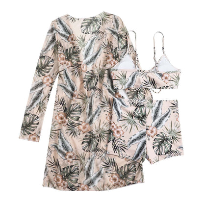 Bikini Tops for Women No Boundaries,Womens Three Piece High Waist Long Sleeve Cover-Up Separate Swimsuit Set, Swimsuits for Women 2 Piece