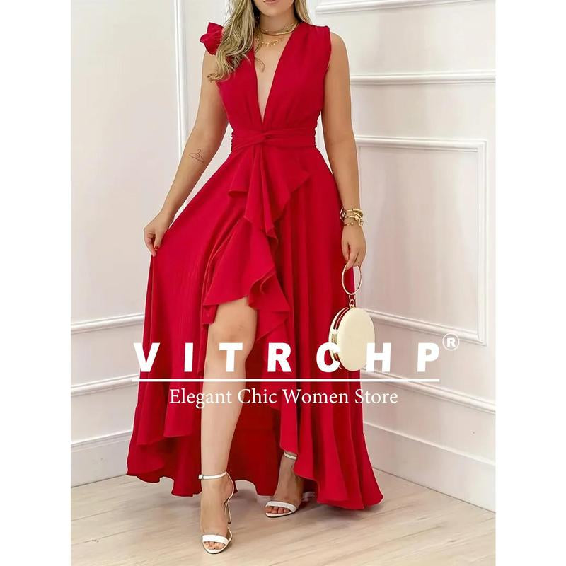 2025 Elegant Slim Party Dresses Elegant Evening Dress Sleeveless Ruffles Hollow Out Short Mini Dress Night Club Gown