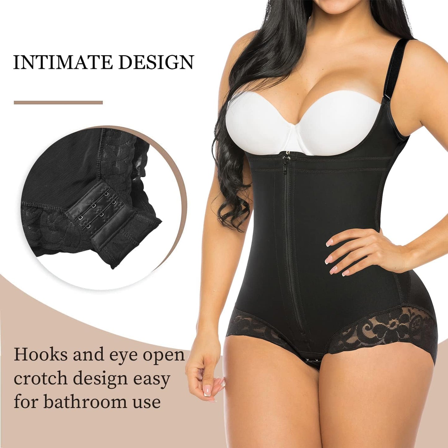 Fajas Colombianas Shapewear for Women Postpartum Tummy Control Body Shaper Butt Lifter Bodysuit